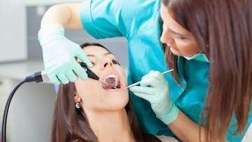 Women getting teeth cleaned, Fort Collins CO